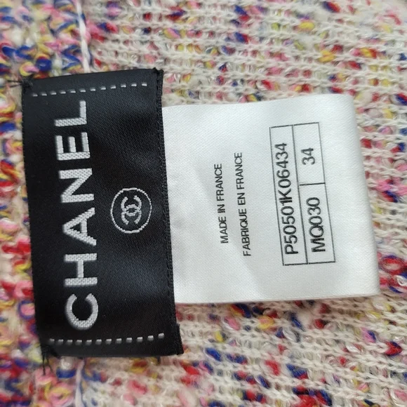 Chanel Pink CashmereZipper Jacket size 34